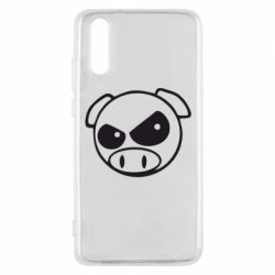 Чехол для Huawei P20 Злая свинка - PrintSalon