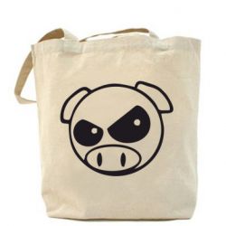 Эко-сумка Злая свинка-PrintSalon Эко-сумка Злая свинка