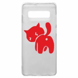 Чехол для Samsung S10+ злой котэ - PrintSalon