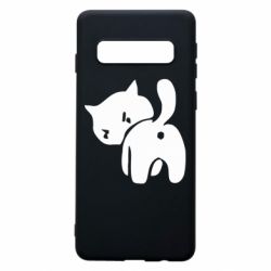 Чехол для Samsung S10 злой котэ - PrintSalon