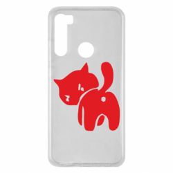 Чехол для Xiaomi Redmi Note 8 злой котэ - PrintSalon