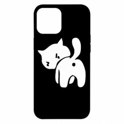Чехол для iPhone 12 Pro Max злой котэ - PrintSalon