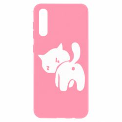 Чехол для Samsung A50 злой котэ - PrintSalon