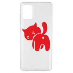 Чехол для Samsung A51 злой котэ - PrintSalon