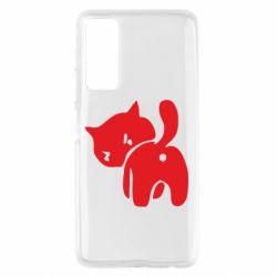 Чехол для Huawei P Smart 2021 злой котэ - PrintSalon