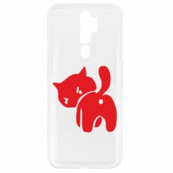 Чехол для Oppo A5/A9 2020 злой котэ - PrintSalon