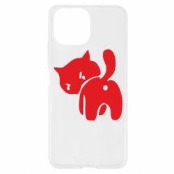 Чехол для Xiaomi Mi11 Lite злой котэ - PrintSalon