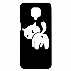 Чехол для Xiaomi Redmi Note 9S/9Pro/9Pro Max злой котэ - PrintSalon
