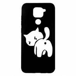Чехол для Xiaomi Redmi Note 9/Redmi 10X злой котэ - PrintSalon