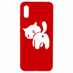 Чехол для Xiaomi Redmi 9a злой котэ - PrintSalon