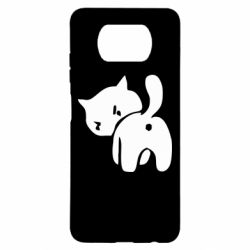 Чехол для Xiaomi Poco X3 злой котэ - PrintSalon