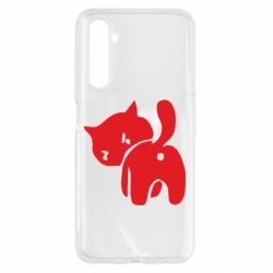 Чехол для Realme 6 злой котэ - PrintSalon