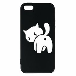 Чехол для iPhone5/5S/SE злой котэ - PrintSalon