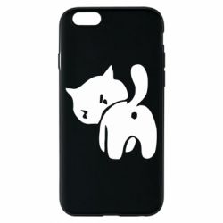 Чехол для iPhone 6/6S злой котэ - PrintSalon