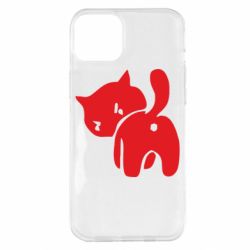 Чехол для iPhone 14 Plus злой котэ - PrintSalon