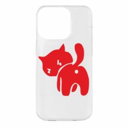 Чехол для iPhone 14 Pro злой котэ - PrintSalon