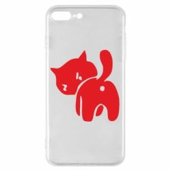 Чехол для iPhone 8 Plus злой котэ - PrintSalon
