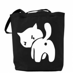Эко-сумка злой котэ-PrintSalon Эко-сумка злой котэ