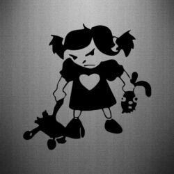 Наклейка Злюка-PrintSalon Наклейка Злюка