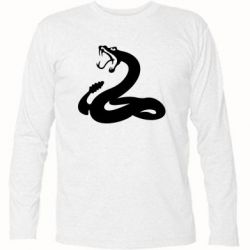 Футболка с длинным рукавом Змея - PrintSalon
