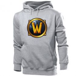 Чоловіче худі Значок wow - PrintSalon