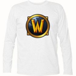 Футболка з довгим рукавом Значок wow - PrintSalon