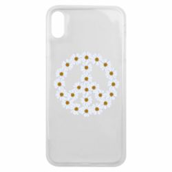 Чехол для iPhone Xs Max Знак мира из ромашек - PrintSalon