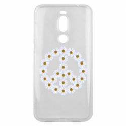 Чехол для Meizu X8 Знак мира из ромашек-PrintSalon Чехол для Meizu X8 Знак мира из ромашек