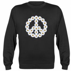 Cвитшот Знак мира из ромашек - PrintSalon