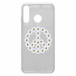 Чехол для Huawei P30 Lite Знак мира из ромашек - PrintSalon
