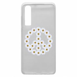 Чехол для Huawei P30 Знак мира из ромашек - PrintSalon
