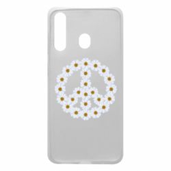 Чехол для Samsung A60 Знак мира из ромашек - PrintSalon