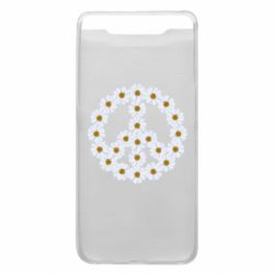 Чехол для Samsung A80 Знак мира из ромашек - PrintSalon