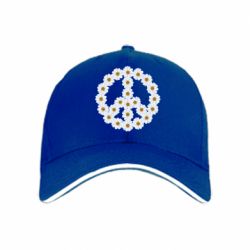 Кепка Знак мира из ромашек