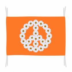 Флаг Знак мира из ромашек