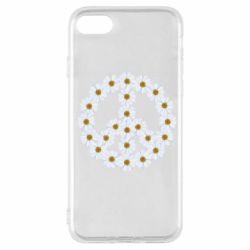 Чехол для iPhone SE 2022 Знак мира из ромашек - PrintSalon