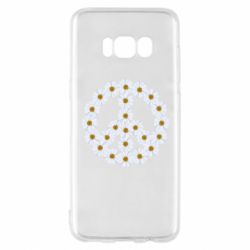Чехол для Samsung S8 Знак мира из ромашек - PrintSalon