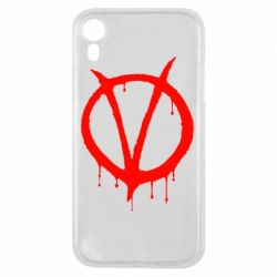 Чехол для iPhone XR Знак Вендетты - PrintSalon
