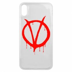Чехол для iPhone Xs Max Знак Вендетты - PrintSalon