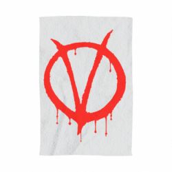 Полотенце с принтом Знак Вендетты - PrintSalon