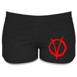 Женские шорты Знак Вендетты - PrintSalon