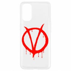 Чехол для Oppo Reno 4 Знак Вендетты - PrintSalon