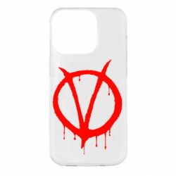 Чехол для iPhone 14 Pro Знак Вендетты - PrintSalon