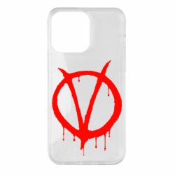 Чехол для iPhone 14 Pro Max Знак Вендетты - PrintSalon