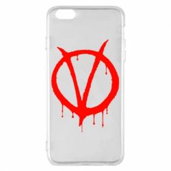 Чехол для iPhone 6 Plus/6S Plus Знак Вендетты - PrintSalon