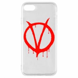 Чехол для iPhone 8 Знак Вендетты - PrintSalon
