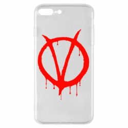 Чехол для iPhone 8 Plus Знак Вендетты - PrintSalon