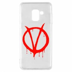 Чехол для Samsung A8 2018 Знак Вендетты - PrintSalon