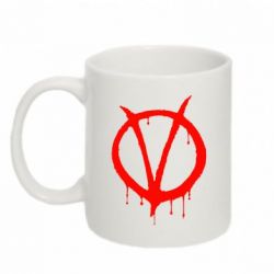 Чашка 320ml Знак Вендетты