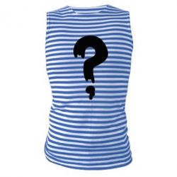 Майка-тельняшка Знак Вопроса - PrintSalon